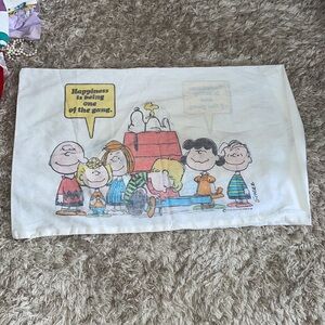Vintage peanuts pillowcase from 1971